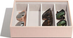 Stackers Cutie pentru ochelari Stackers Classic cu 4 compartimente, cu 4 compartimente roz deschis (74476)