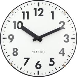 NeXtime Стенен или настолен часовник Duomo Mini бял (3533WI) Будилник