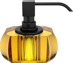 DECOR WALTHER Dozator de săpun Kristall chihlimbariu cu pompă, neagră mat (0933581)