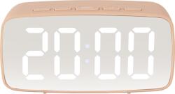Karlsson Часовник и будилник Silver Mirror LED розов (KA5876PI) Будилник