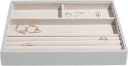 Stackers Casetă pentru bijuterii Stackers cu 4 compartimente, cu 4 compartimente classic gri pietros (74492)