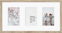STYLER Ramă pentru 3 fotografii Kyoto 23 x 46 cm bej cu passepartout alb (RA-15134)