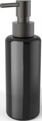 DECOR WALTHER Dozator de săpun Porter negru cu pompă metal închis mat (0863166)