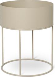ferm LIVING Jardinieră Plant Box rotundă nisipie (100183693)