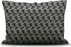 Marc O'Polo Față de pernă Monogram 60 x 70 cm alb cu negru închidere cu fermoar (101887-105-01) Lenjerie de pat