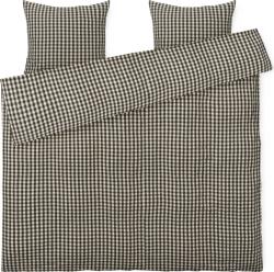 Juna Lenjerie de pat Bæk & Bølge 200 x 220 cm neagră-nisipie cu 2 fețe de pernă 60 x 63 cm (637094) Lenjerie de pat