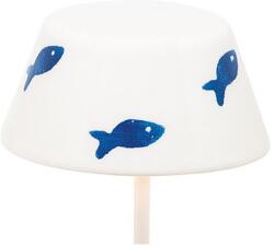 Zafferano Abajur pentru lampă Swap Mini cu pești albastru-alb (LD101104)