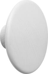 Muuto Agățătoare de perete Dots Wood 6, 5 cm albă (DOTWO612) Agatator cuier
