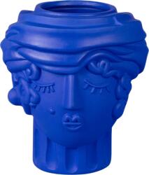 Seletti Vază decorativă Magna Graecia Women 33 cm albastră din teracotă (11507B)