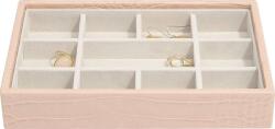 Stackers Casetă pentru bijuterii Stackers Croc cu 11 compartimente mini roz (74365)