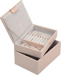 Stackers Casetă pentru bijuterii Stackers dublă mini roz deschis (73897)