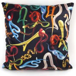 Seletti Față de pernă Seletti Wears Toiletpaper Snakes (02300F) Lenjerie de pat
