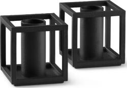 Audo Copenhagen Suporturi pentru lumânări Kubus Micro negre 2 buc (71041-000526)