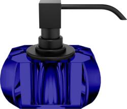 DECOR WALTHER Dozator de săpun Kristall albastru închis cu pompă, neagră mat (0933595)