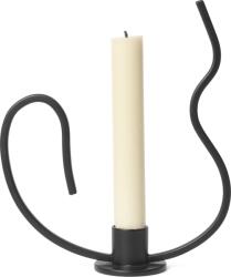 ferm LIVING Свещник за класическа свещ Valse нисък 18, 4 см (1104268158)
