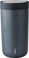 Stelton Термочаша To-Go Click с двойни стени от стомана 200 мл метално-синя (675-18)