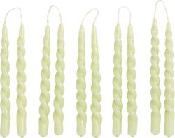 HAY Lumânări Mini Swirl verde deschis 10 buc (AA254-A985-AG07)