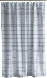 Södahl Perdea de duș Tartan 180 x 200 cm albastră-deschis (30480) Perdea de dus