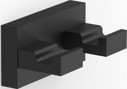 DECOR WALTHER Cârlig pentru prosoape Contract negru mat dublu (0906960)