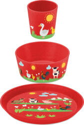 Koziol Set de vase pentru copii Connect Organic Farm 3 el (1430676)