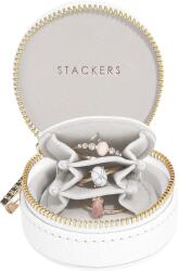 Stackers Cutie de voiaj pentru bijuterii Stackers Oyster mini albă (76201)