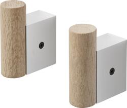 Muuto Agățători de perete Attach de aluminiu 2 buc (ATTCTHS201) Agatator cuier