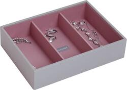 Stackers Casetă pentru bijuterii Stackers cu 3 compartimente, cu 3 compartimente classic gri-roz (73551)