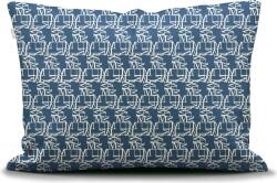 Marc O'Polo Față de pernă Monogram 60 x 70 cm albastră (101887-677-01) Lenjerie de pat