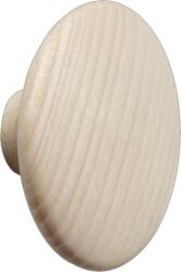 Muuto Agățătoare de perete Dots Wood 6, 5 cm culoarea lemnului de frasin, nuanță deschisă (DOTWO601) Agatator cuier
