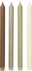 ferm LIVING Lumânări Pure verde-maronii 4 buc (1104269777)