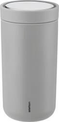 Stelton Термочаша To-Go Click с двойни стени от стомана 200 мл матово светлосива (675-13)