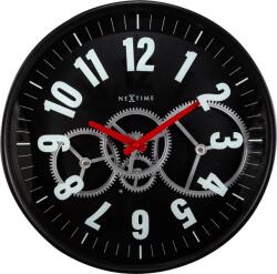 NeXtime Стенен часовник Modern Gear Clock черен (3259ZW)