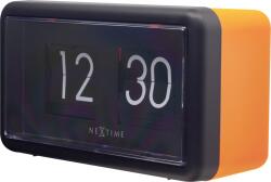 NeXtime Стенен или настолен часовник Small Flip оранжев (5228OR) Будилник