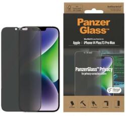 Panzer Ultra-Wide Fit Tempered Glass Antibacterial Privacy üvegfólia iPhone 14 Plus/13 Pro Max