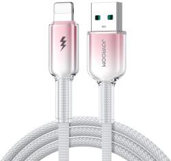 JOYROOM S-A42 Crystal-Clear Series 3A USB-A - Lightning kábel 1.2m - fehér