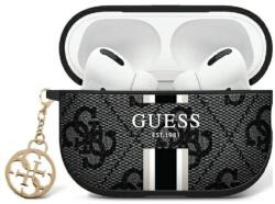 GUESS tok APPLE AirPods Pro 2 (2022 / 2023) GUAP2P4RPSK (4G Printed Stripes Charm) fekete