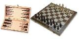 Klassic Klassic: Sakk és Backgammon tábla fából - 29 cm-es (2070001164)