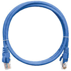 NIKOMAX Patch kábel UTP, CAT6, PVC, 10m, kék (NMC-PC4UE55B-100-BL) - hobasec