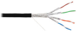 NIKOMAX Falikábel S/FTP CAT6a, 23AWG, 500 Mhz, LSZH, beltéri/kültéri, 500m, fekete (NKL_4555C-BK)