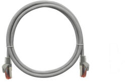 NIKOMAX Patch kábel S/FTP CAT6 LSOH, Essential Series, 1m, szürke (NMC-PC4SE55B-ES-010-C-GY) - hobasec
