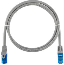 NIKOMAX Patch kábel S/FTP CAT6a, PVC, 1m, szürke (NMC-PC4SA55B-010-GY) - hobasec