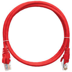 NIKOMAX Patch kábel UTP, CAT5e, LSZH, 3m, piros (NMC-PC4UD55B-030-C-RD)