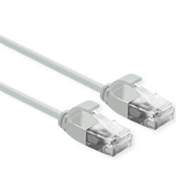 Roline Kábel UTP CAT6a LSOH, Slim, ultra hajlékony, data center kábel, kihúzásgátló, 2m, szürke (21_15_3905-100)