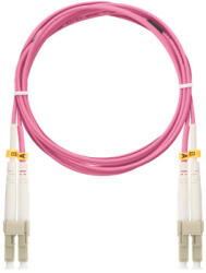 NIKOMAX Optikai patch kábel LC - LC, MM 50/125, OM4, duplex, 3m, magenta (NMF-PC2M4C2-LCU-LCU-003) - hobasec