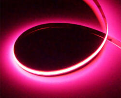 ECOLight COB led szalag pink színben 480 lm/méter 9 W/méter 12 V IP20 5m / tekercs (5029)
