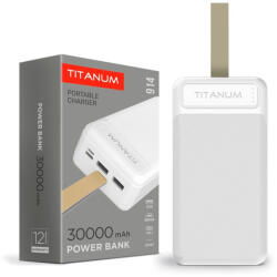 Videx TITANUM power bank fehér színű 30000mAh TPB-914 (4891)