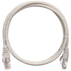 NIKOMAX Patch kábel UTP CAT5e LSOH, 1m, szürke (NMC-PC4UD55B-010-C-GY) - hobasec
