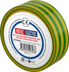 Horozk Electrik 9 m-es szigetelőszalag sárga-zöld színben (darabár min. rendelhető mennyiség 10 db) (4929)