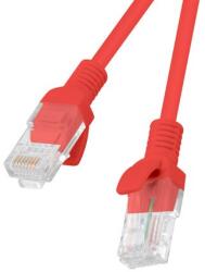 Lanberg PCU5-20CC-0025-R Vörös 0, 25 M Cat5e U/UTP (UTP) hálózati kábel (PCU5-20CC-0025-R)