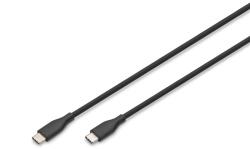 ASSMANN AK-300341-005-S USB kábel USB 2.0 0, 5 M USB C Fekete, Fehér (AK-300341-005-S)